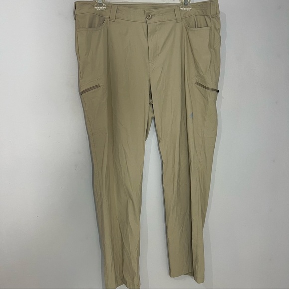 Eddie Bauer Tan Outdoor Pants First Ascent Hiking GORPcore Activewear Cargo - Picture 8 of 16